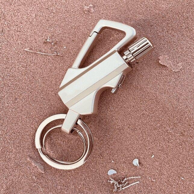 🏕️ L’OUTIL DE SURVIE N°1 – 10000 Allumages Garantis + Décapsuleur !  🔥Porte-clés briquet à silex